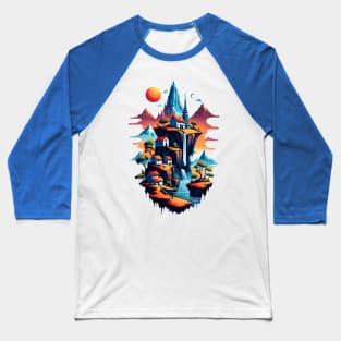 Urban Futurism Unleashed Baseball T-Shirt